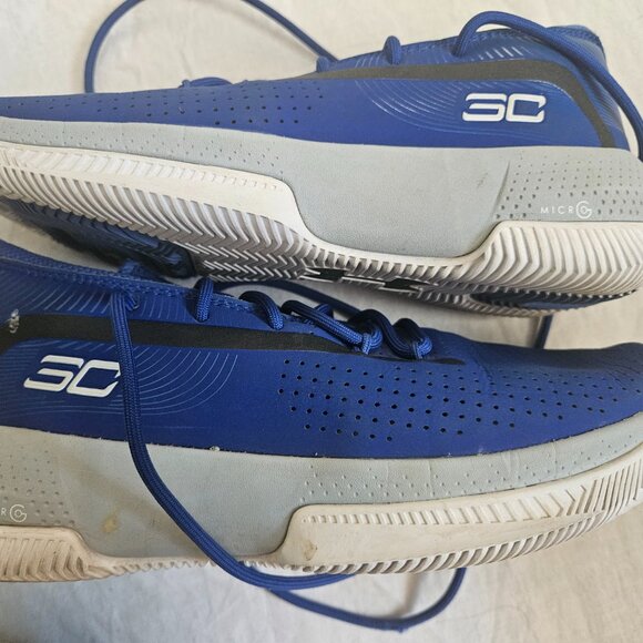 Size 6.5 Youth (GS) - Under Armour Steph Curry 3ZER0 3 Low Royal - Picture 3 of 5